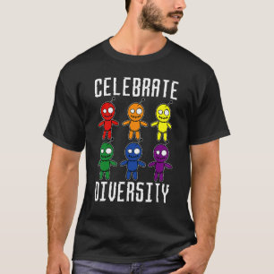 T-shirt Célébrer la diversité Halloween Poupée vaudou
