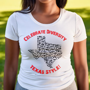 T-shirt Célébrer la diversité - Style Texas
