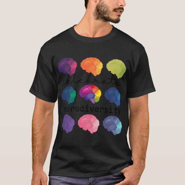 T-shirt célébrer l'ami neurodiversité (Devant)