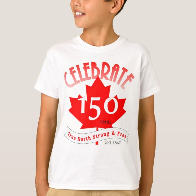 T-shirt Célébrer le Canada 150 ans (Devant)