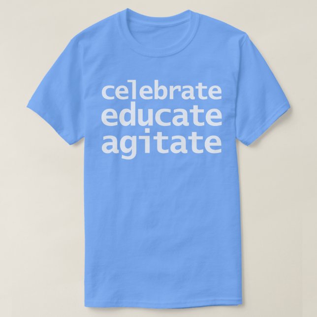 T-shirt Célébrer l'éducation Agiter 1 (Design devant)
