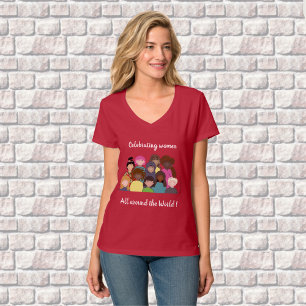 T-shirt Célébrer les femmes du monde entier   féministe