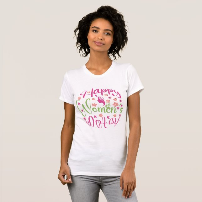 T-shirt Célébrer les réalisations des femmes (Devant entier)