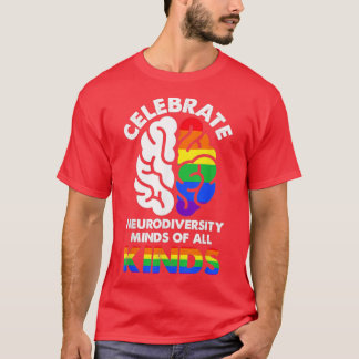 T-shirt Célébrer l'esprit de tous les types Neurodiversité