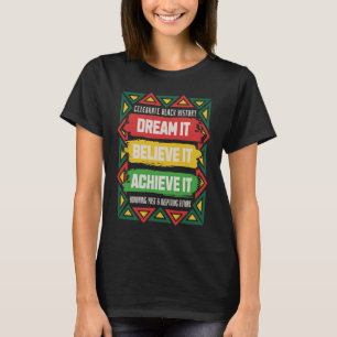 T-shirt Célébrer l'histoire noire Motivationnel afro-améri