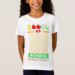 T-Shirt Célébrez 100 jours d'école avec un comptage amusan