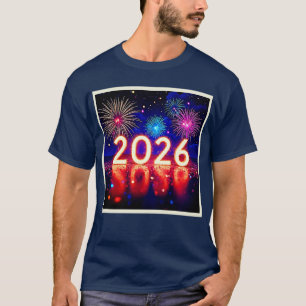 T-shirt Célébrez 2026 : Conception d'étincelle d'avenir ra