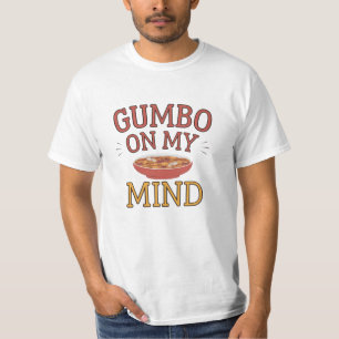 T-shirt Célébrez la cuisine cajun avec des motifs Gumbo