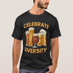T-shirt Célébrez la diversité Bière artisanale Boire Micro