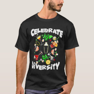 T-shirt Célébrez la diversité meilleur barman jamais boire