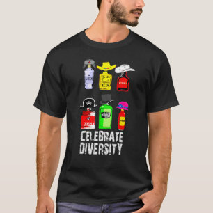 T-shirt Célébrez la diversité Vodka Whiskey Gin Rum Wine T