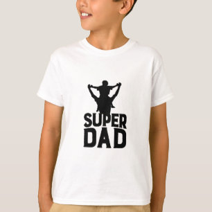 T-shirt Célébrez la Fête des pères avec super papa