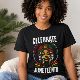 T-shirt Célébrez la Journée de la liberté afro-américaine
