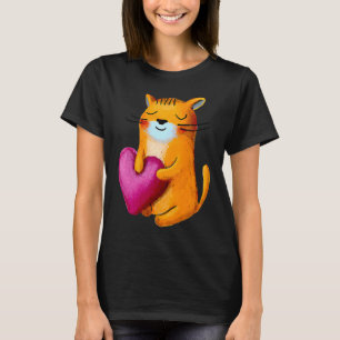 T-shirt Célébrez l'amour avec la Saint-Valentin Mignon Cha
