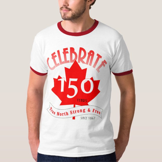 T-shirt Célébrez le Canada 150 ans (Devant)
