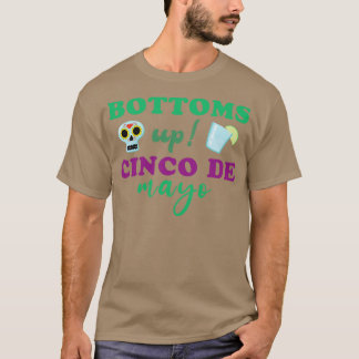 T-shirt Célébrez Le Cinco De Mayo Avec Les Détails De Bois