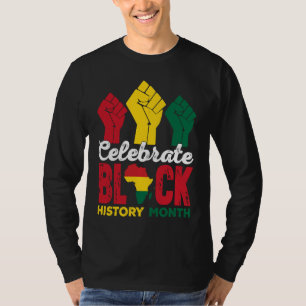 T-shirt Célébrez le Mois de l'Histoire des Noirs Fierté de