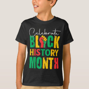 T-shirt Célébrez le Mois de l'Histoire des Noirs pour les