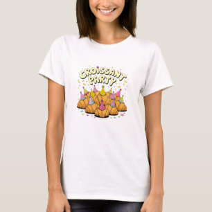 T-shirt Célébrez le petit déjeuner avec Croissant Designs