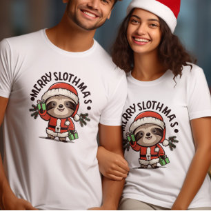 T-shirt Célébrez l'esprit de Noël Sloth