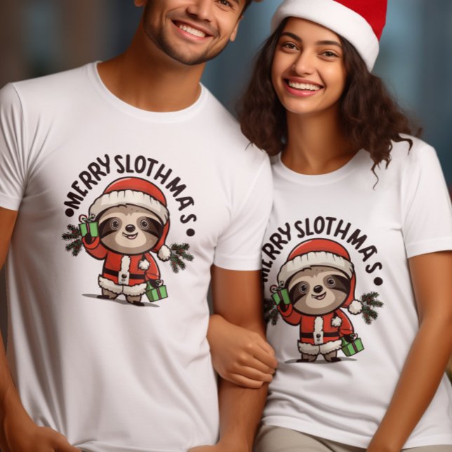 T-shirt Célébrez l'esprit de Noël Sloth (Créateur téléchargé)