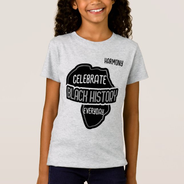 T-Shirt Célébrez l'histoire NOIRE tous les jours (Devant)