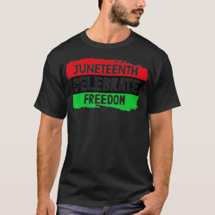 T-shirt Célébrons la liberté noire de la junte au 19°