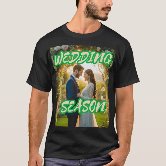 T-shirt Célébrons la magie de la saison Mariage (Devant)