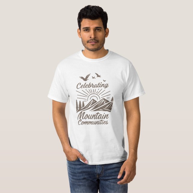 T-Shirt « Célebrons les communautés montagnardes » (Devant entier)