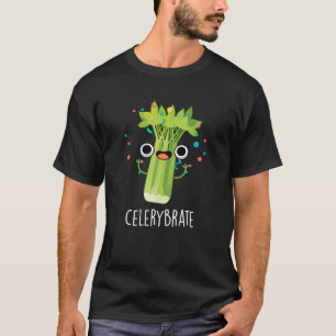 T-shirt Célérat Funny Veggie Celery Pun Dark BG