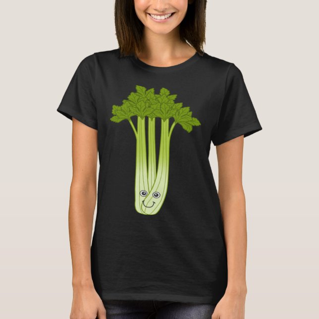T-shirt Celery Fan Ironic Saying Vegetables Leek Food (Devant)