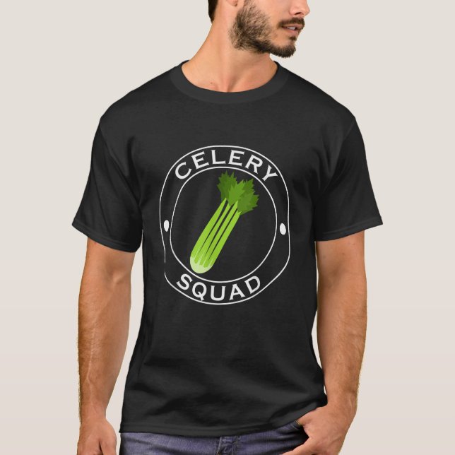 T-shirt Célery Squad Ironic Dit Équipe Leek Légumes (Devant)
