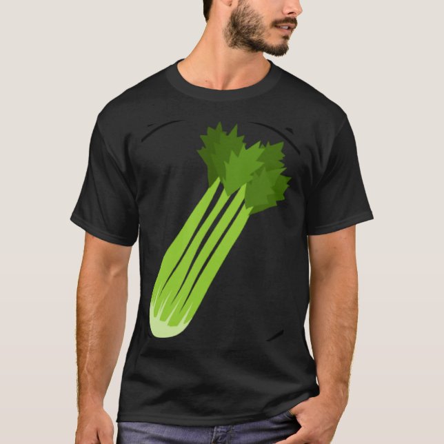 T-shirt Célery Squad Ironic Dit Poitrine Légumes (Devant)