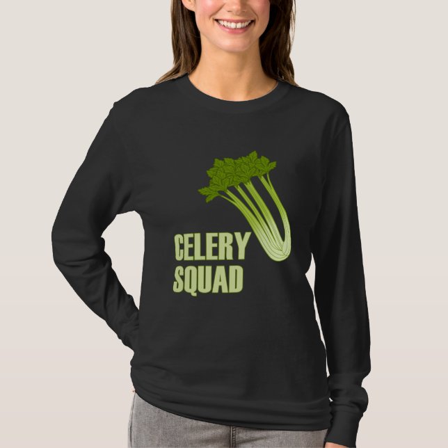 T-shirt Celery Squad Vegetables Healthy Leeks (Devant)
