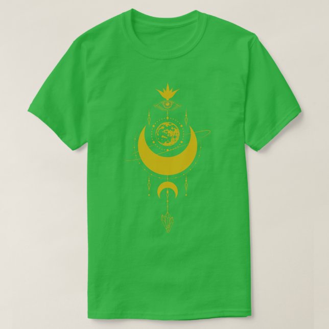 T-shirt Céleste mystique de la lune (Design devant)