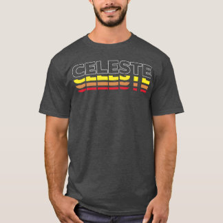 T-shirt Celeste prénom drôle vintage coucher de soleil Cel