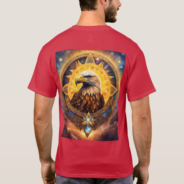 T-shirt Celestial Eagle of Solar Wisdom (Dos)