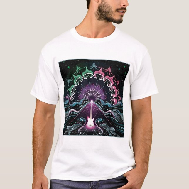 T-shirt Celestial Guitar Symphony (Devant)
