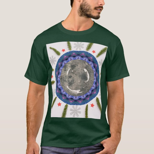 T-shirt Celestial Moon Mandala (Devant)