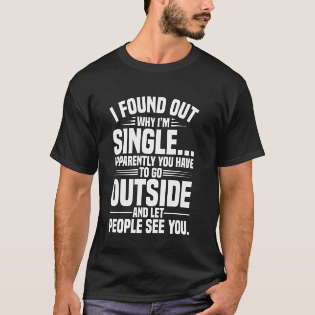 T-shirt Célibataire (Devant)
