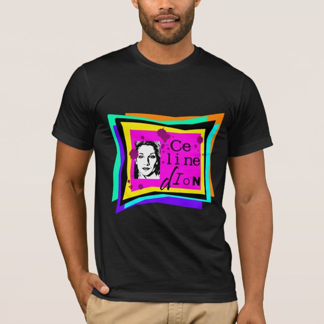T-shirt Celine Dion - art pop (Devant)