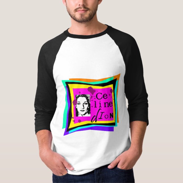 T-shirt Celine Dion - art pop (Devant)