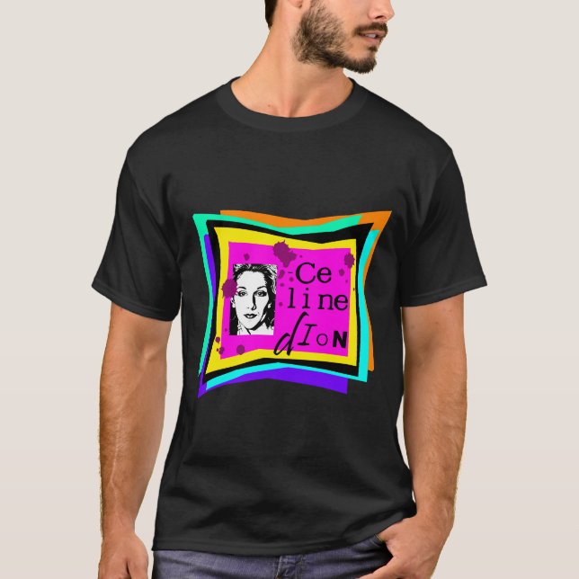 T-shirt Celine Dion - art pop (Devant)