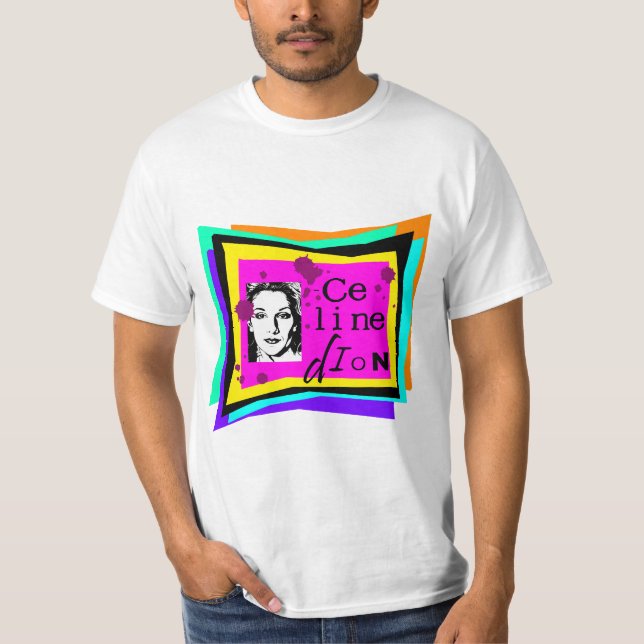 T-shirt Celine Dion - art pop (Devant)