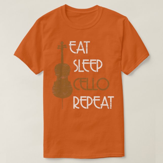 T-shirt Cellist du joueur de cello (Design devant)