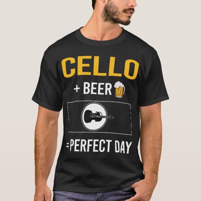 T-shirt Cellist du jour de la bière (Devant)