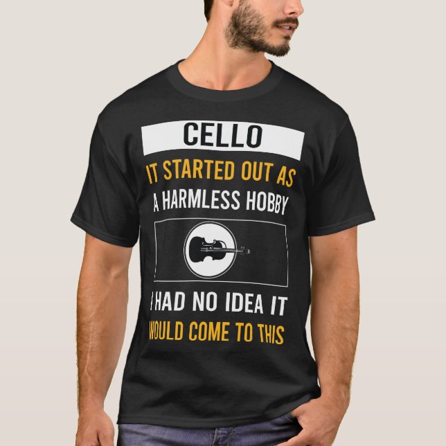 T-shirt Cellist Hobby Cello sans danger (Devant)
