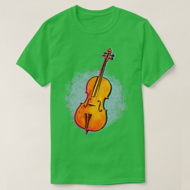 T-shirt Cellist Idée cadeau Cello Player Art (Design devant)