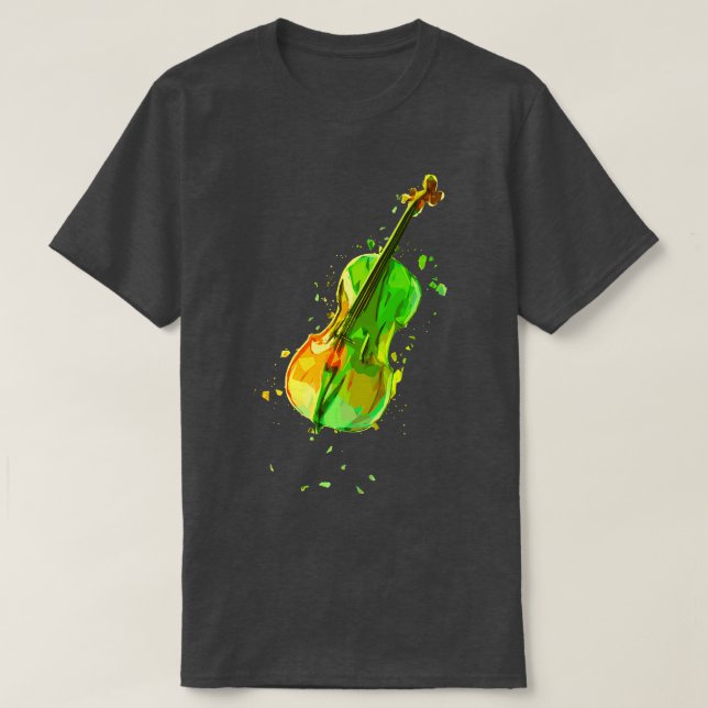 T-shirt Cellist Idée cadeau Cello Player Art 6 (Design devant)