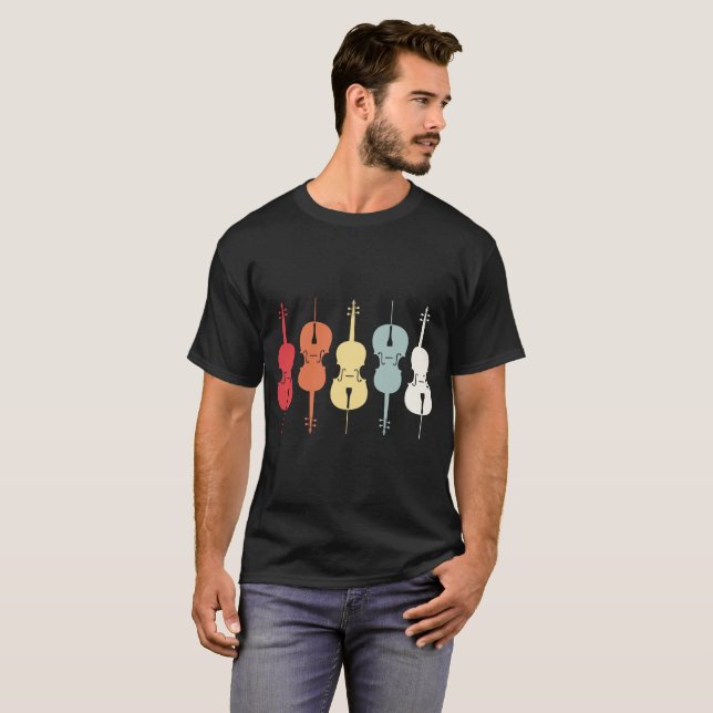 T-shirt Cellist violoncelle instrument (Devant entier)